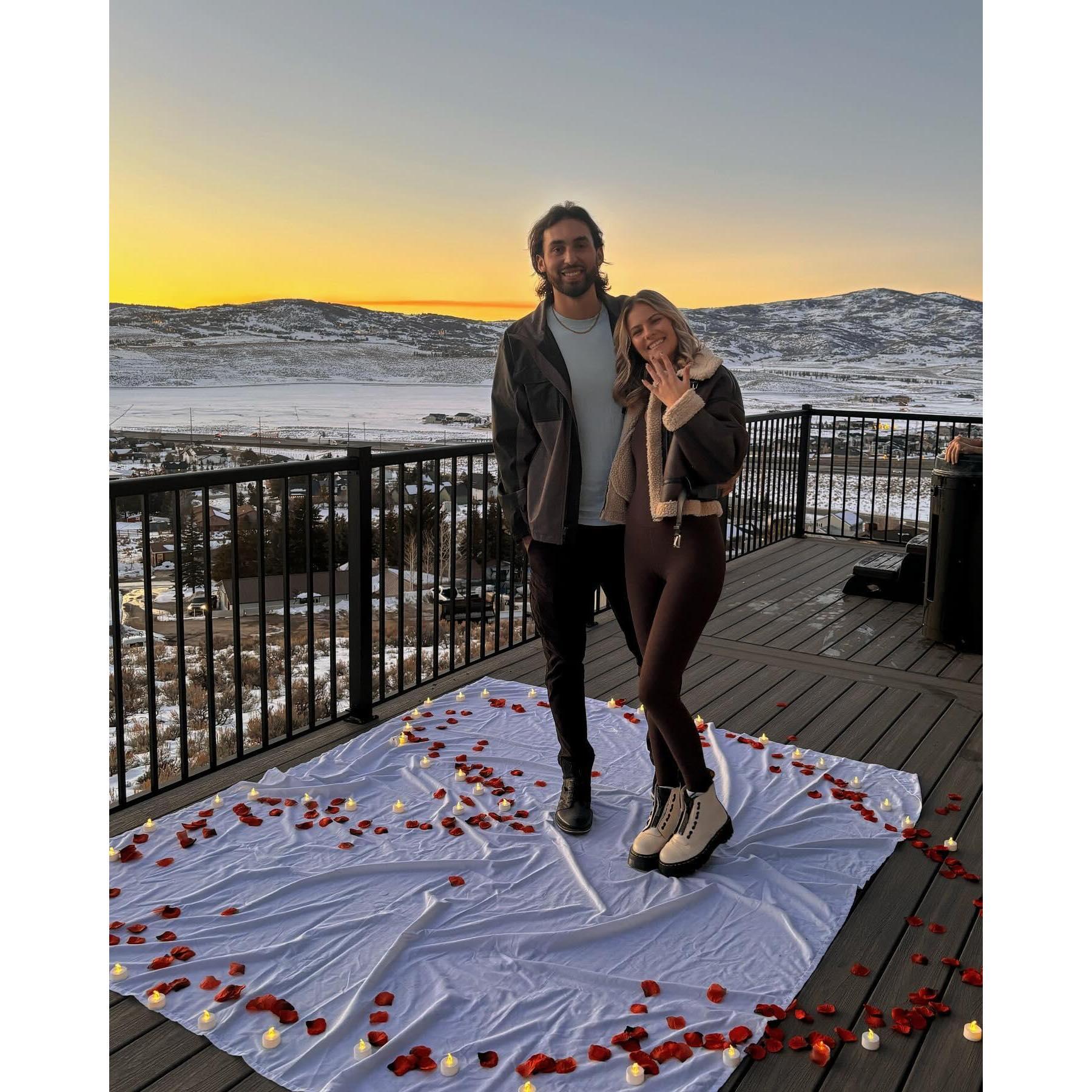We got Engaged in Park City, Utah!