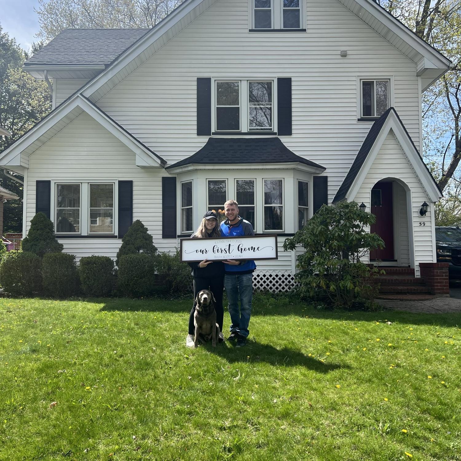 Purchasing our first home together in May 2023