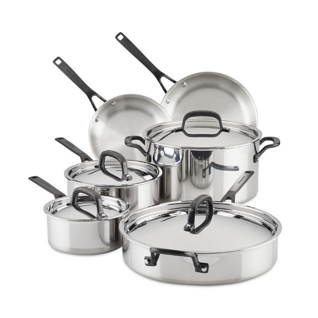 KitchenAid 10 Piece 5 Ply Copper Core Cookware Set