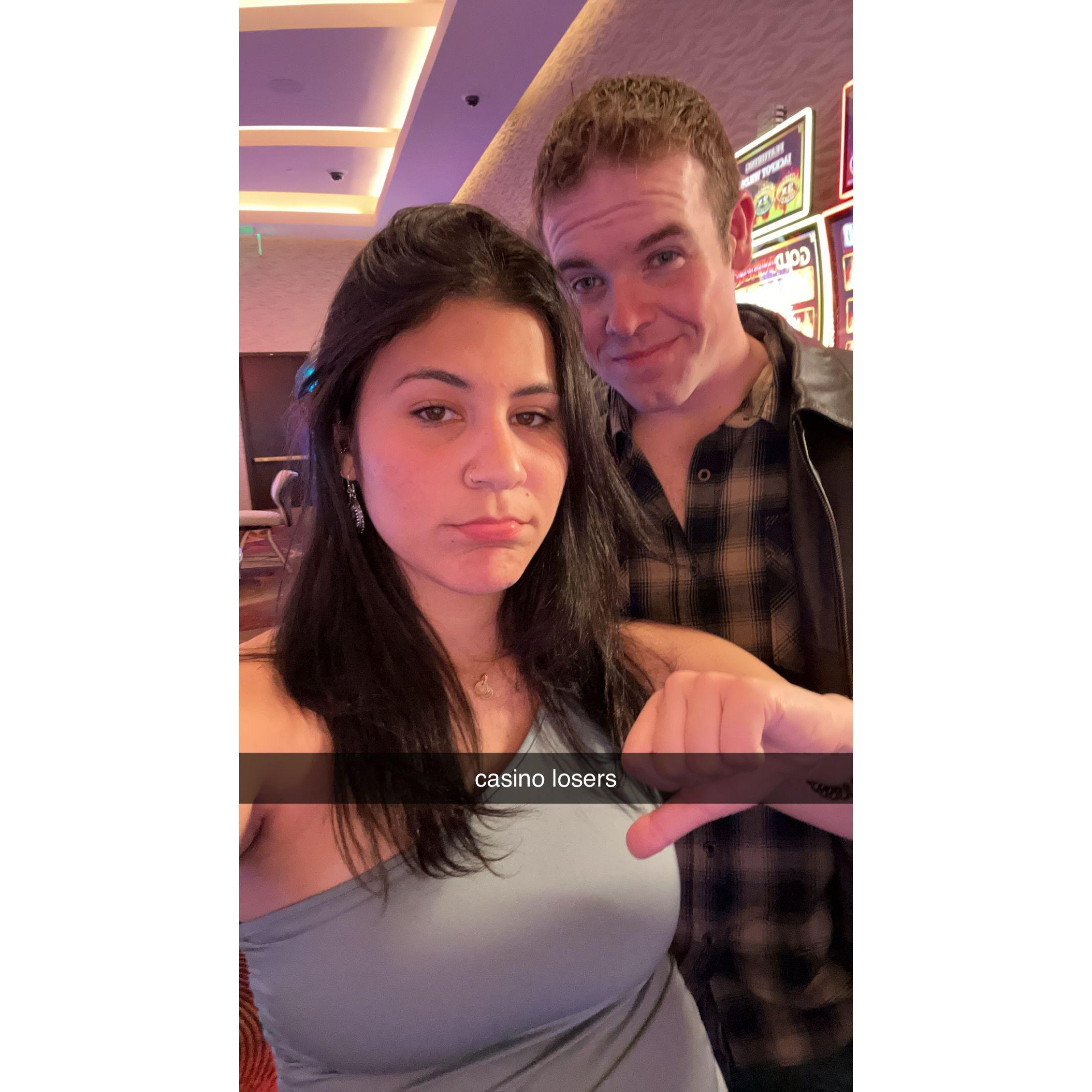 The casino did not treat us right...