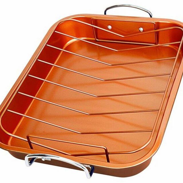 Starcraft 16.75 in. Non-Stick Carbon Steel Roasting Pan