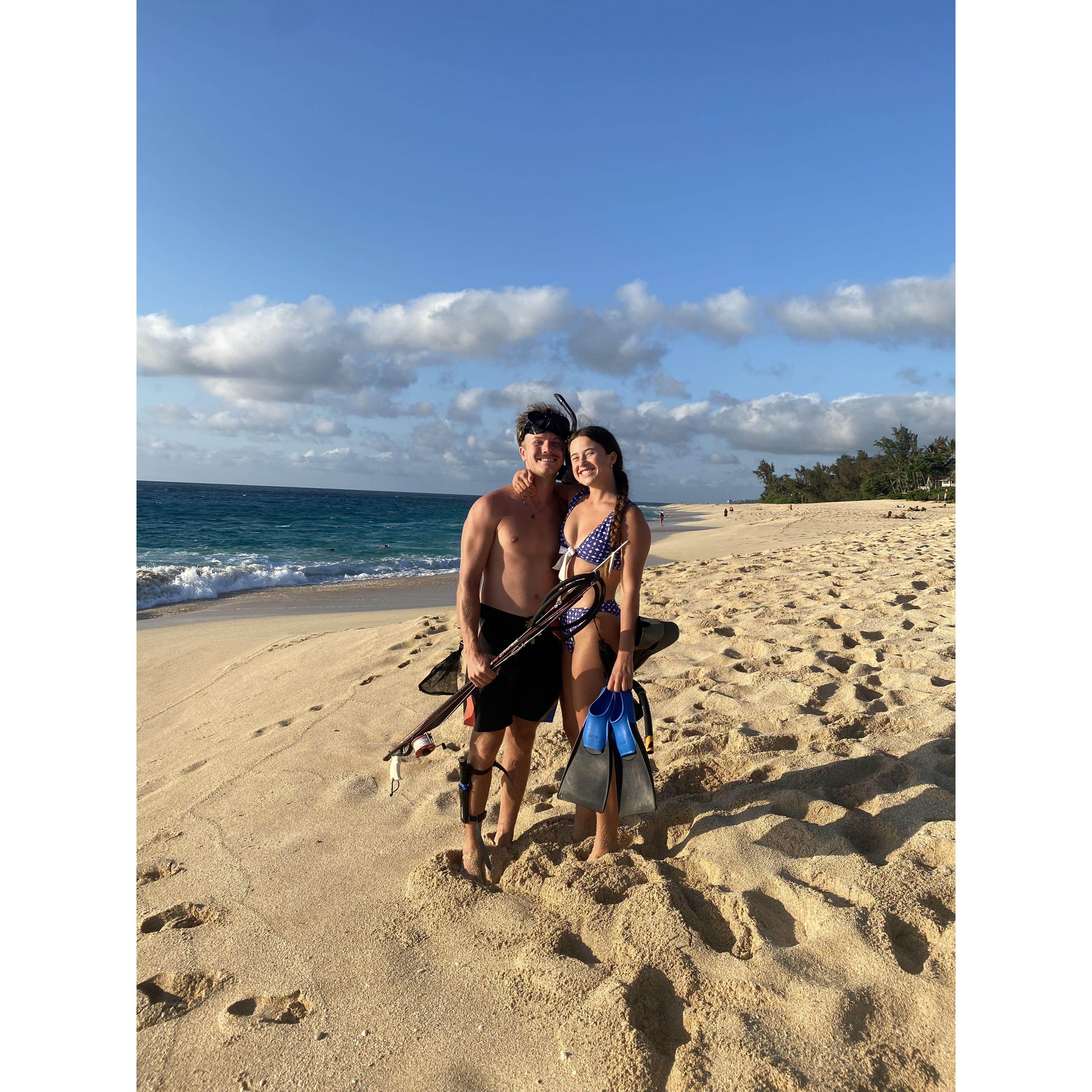 Ke Iki Beach; our favorite