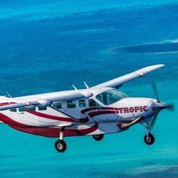 Honeymoon flight from Belize City to San Pedro