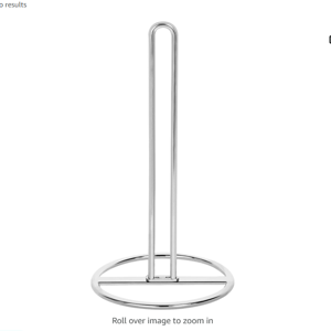 Paper Towel Holder Countertop, OBODING, Kitchen Paper Towel Stand Holder for Kitchen Organization and Storage, Paper Towel Holders for Standard and Large Size Rolls (Silver)