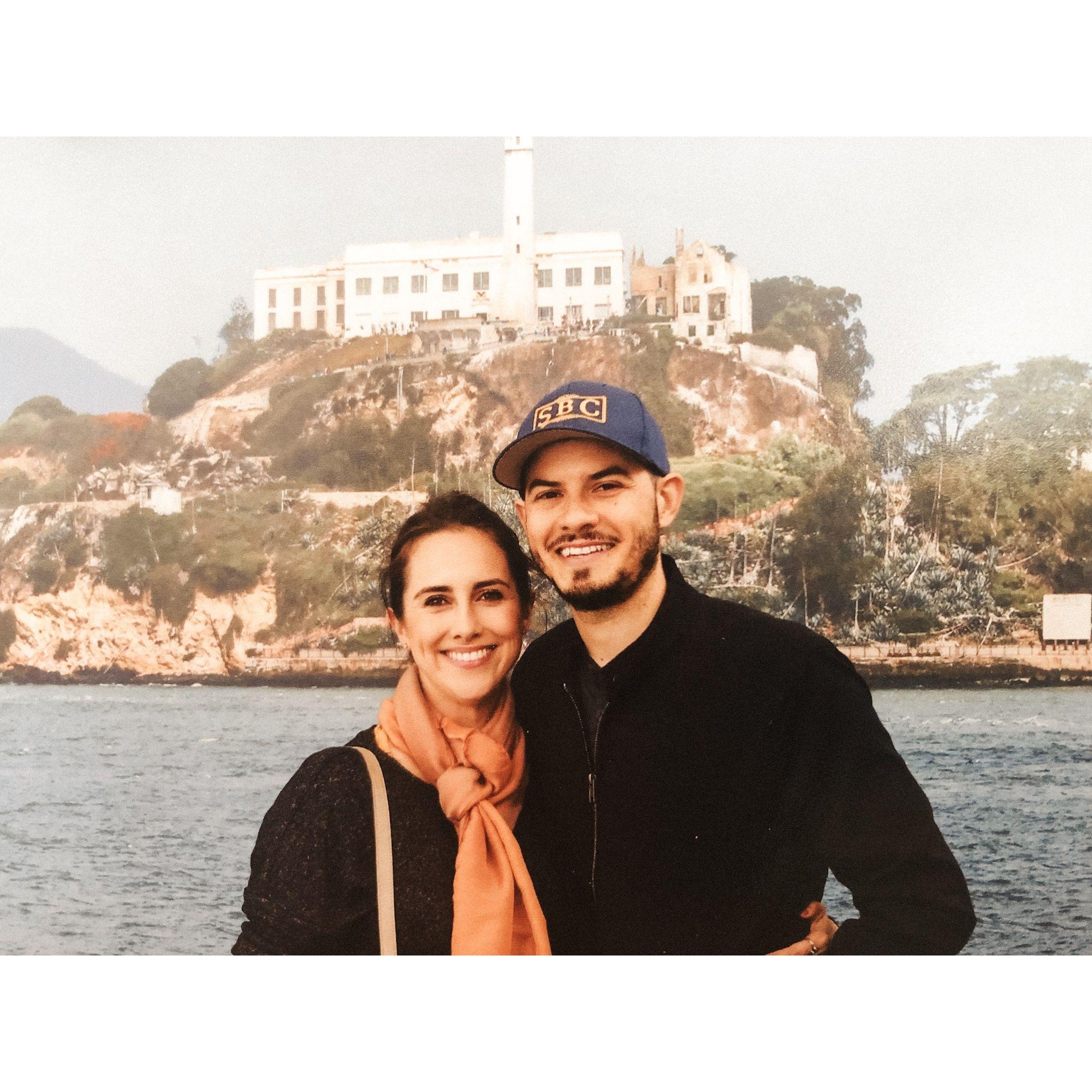 One of our first trips together to SF where we visited Alcatraz.