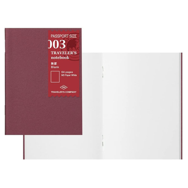 Travelers Company 14370006 Refills Unruled MD Paper, 3-Pack, Passport Size