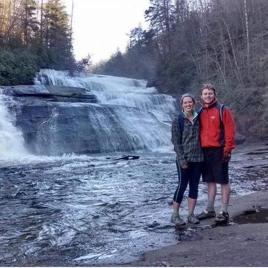 One of our first dates- mountain biking at Dupont State Forest