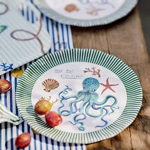 Nathalie Lete By the Sea Melamine Dinner Plate