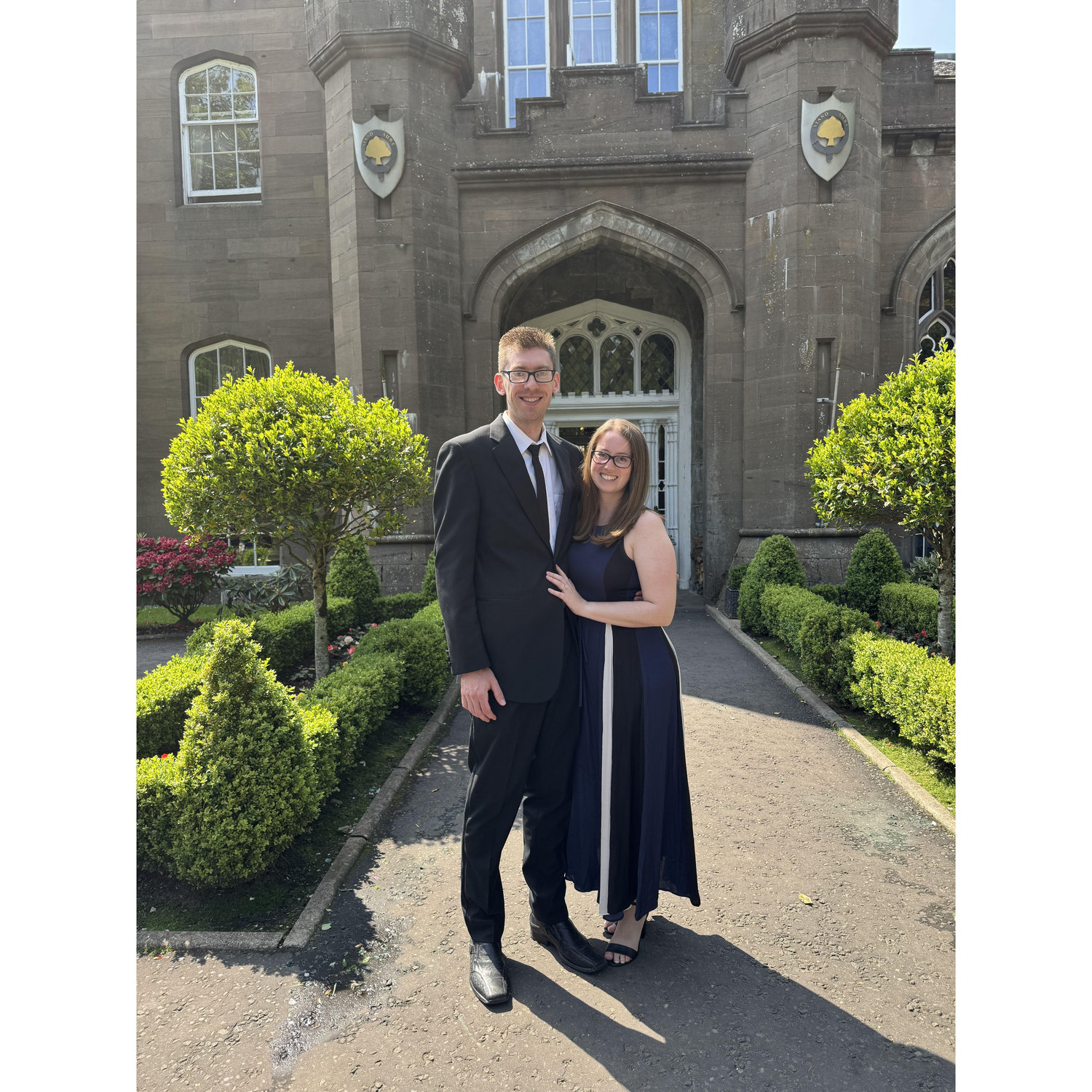 At a friends wedding at a castle in Scotland!