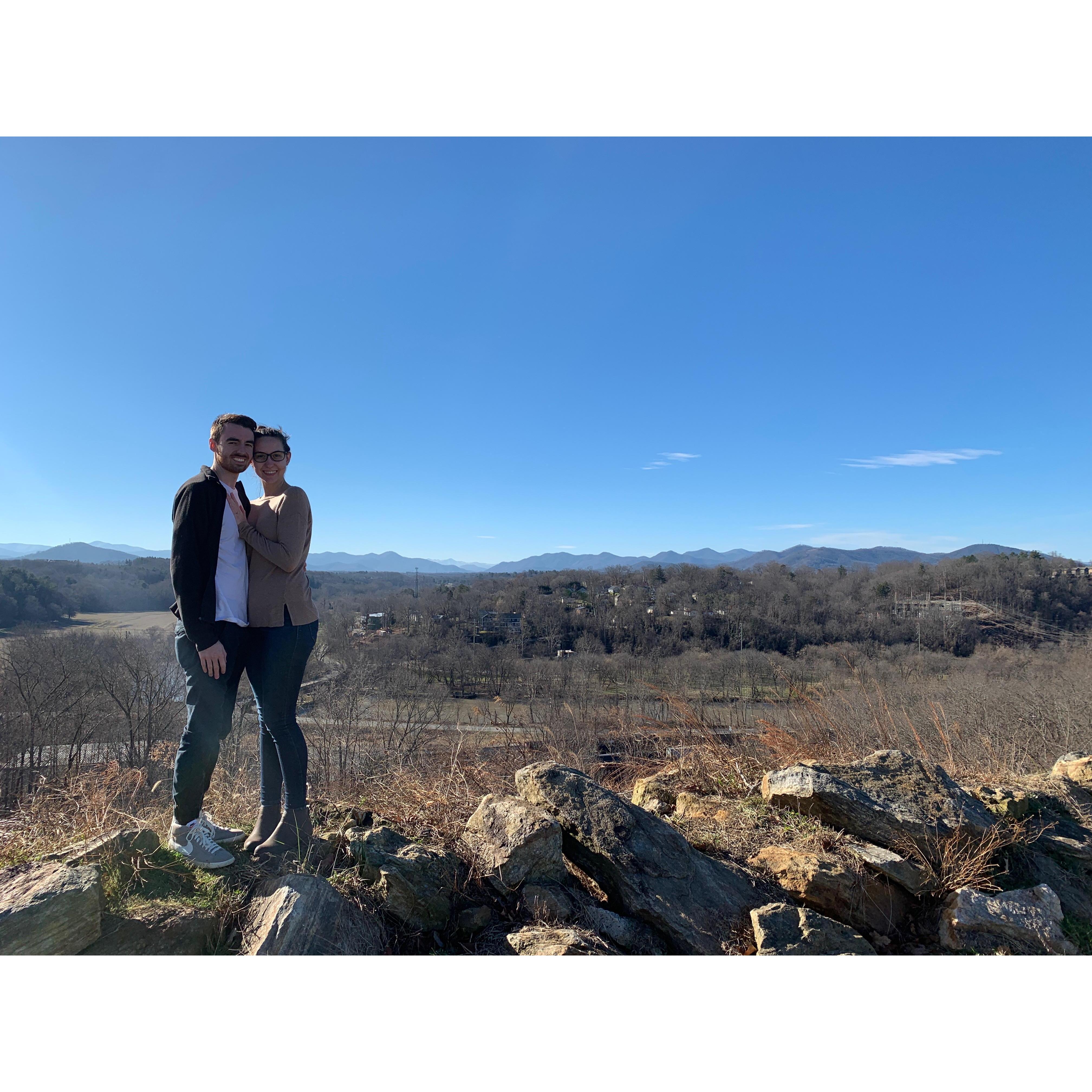 We used to have so many dates here when I was in school over the summer. Yes, this is the view I get to see everyday on campus here in Asheville. Isn't it beautiful!?