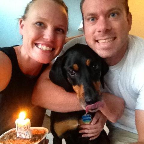 Family picture for Cooper's 5th birthday