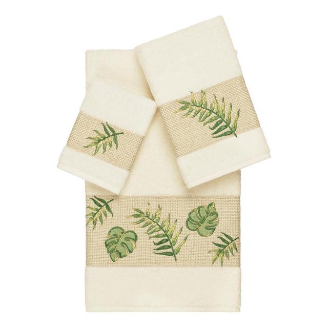 Zoe Embellished Bath Towel Set Cream - Linum Home Textiles