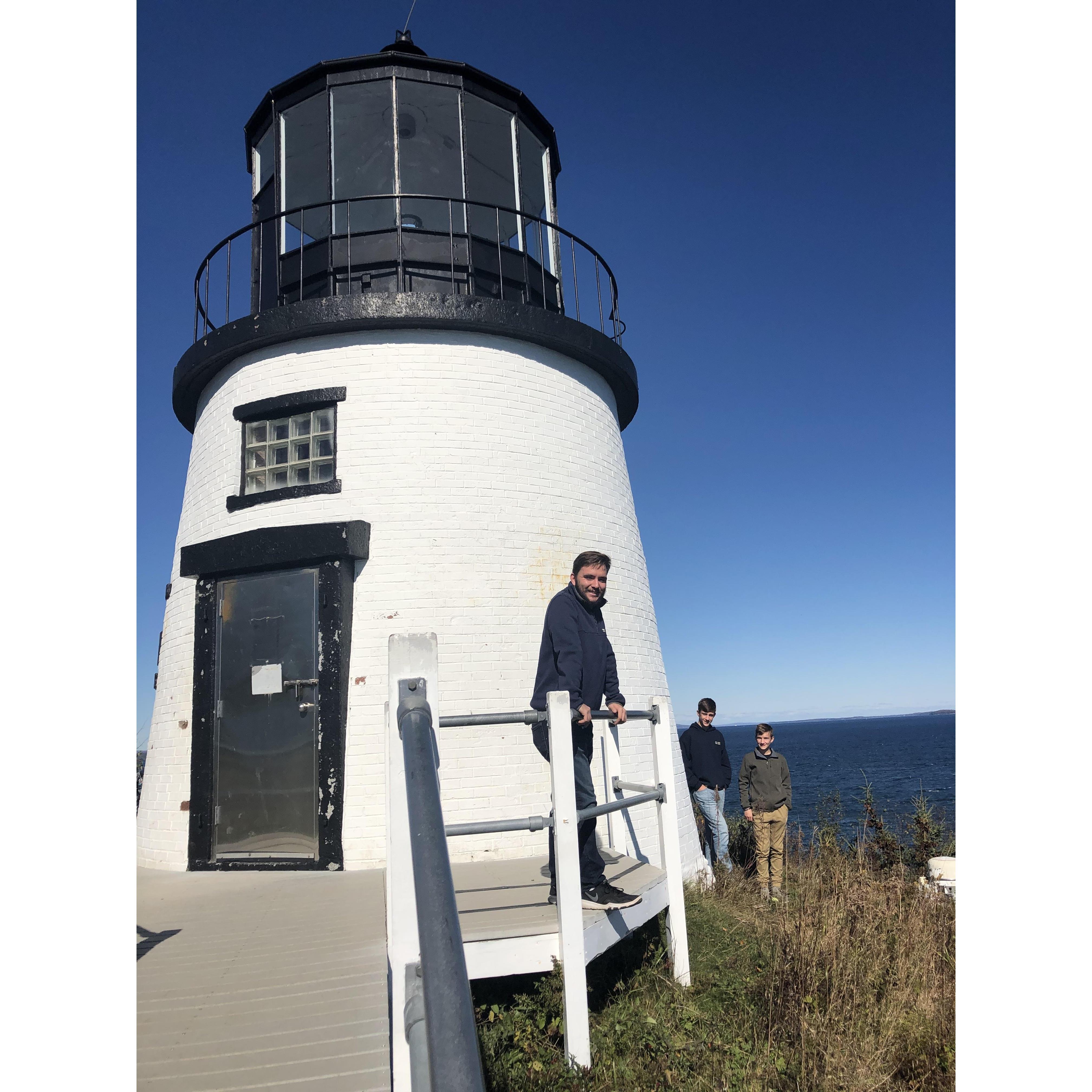 Ben's favorite lighthouse! Owls Head Light.