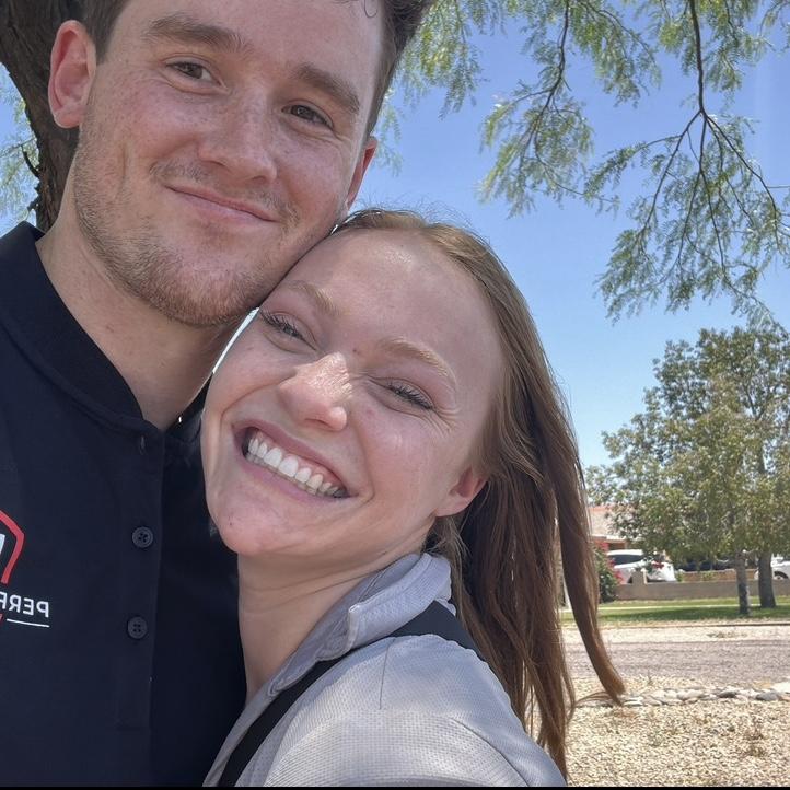 Robby came to work with me!! He’s better at knocking doors than I am haha!