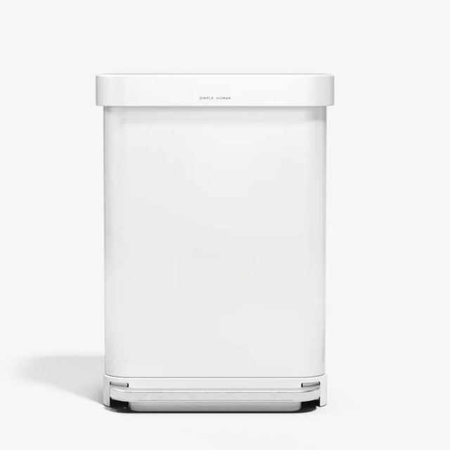 55L Rectangular Step Can with Liner Pocket - 55L / Brushed