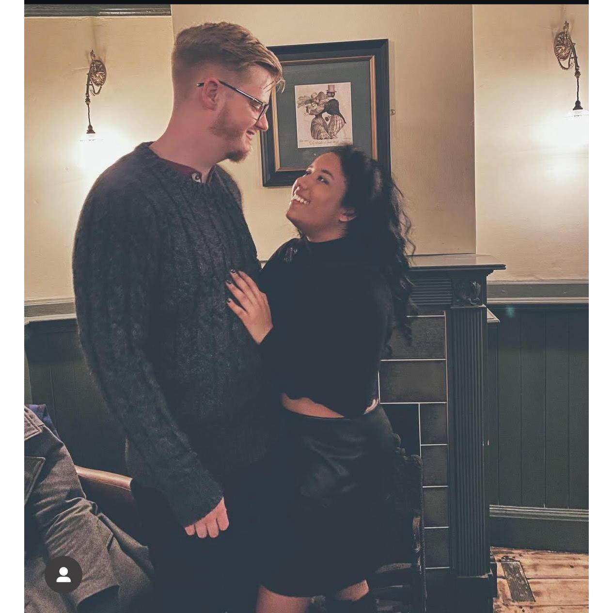 A few months into dating (fast forward a few years and we had our engagement party in this pub!)