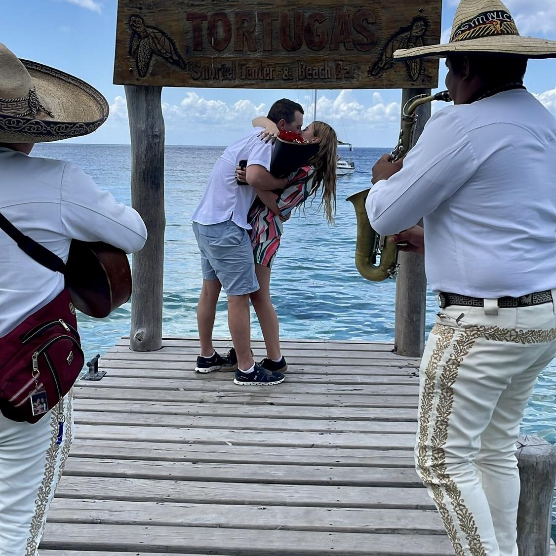 From April 21, 2023 when Zane proposed in Cozumel Mexico