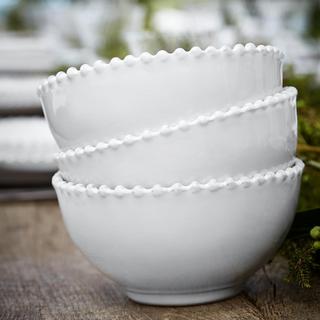 Pearl White Cereal Bowl, Set of 2
