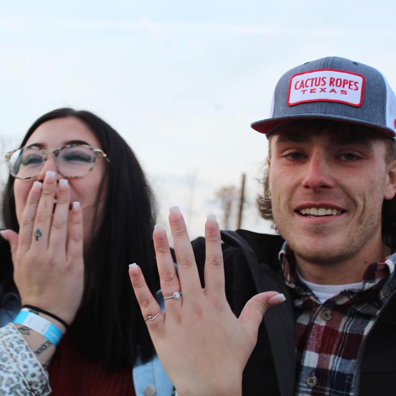 I was so shocked and happy, so I kept laughing and he was SOBBING. He is so sweet.