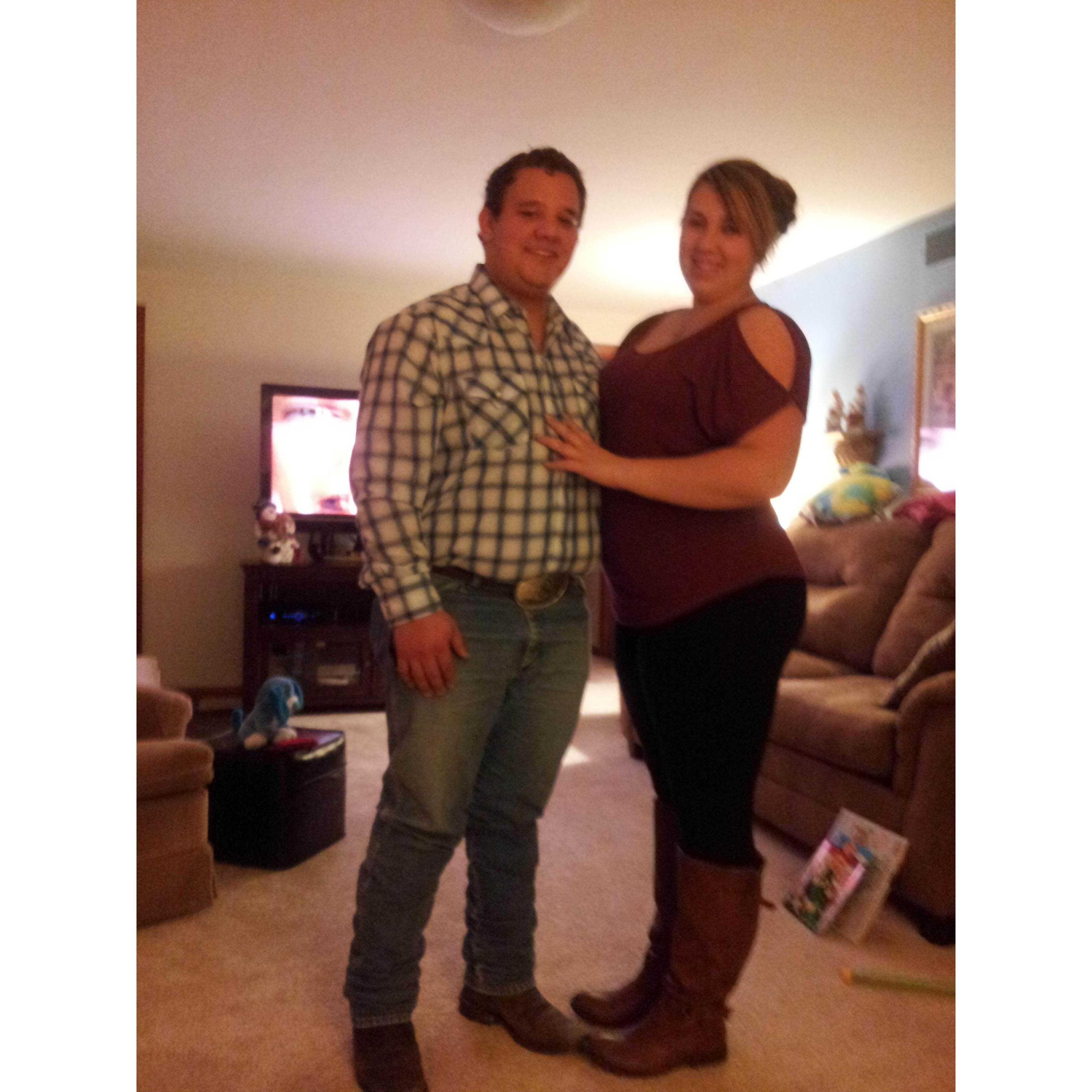 Our first Christmas together. 2013