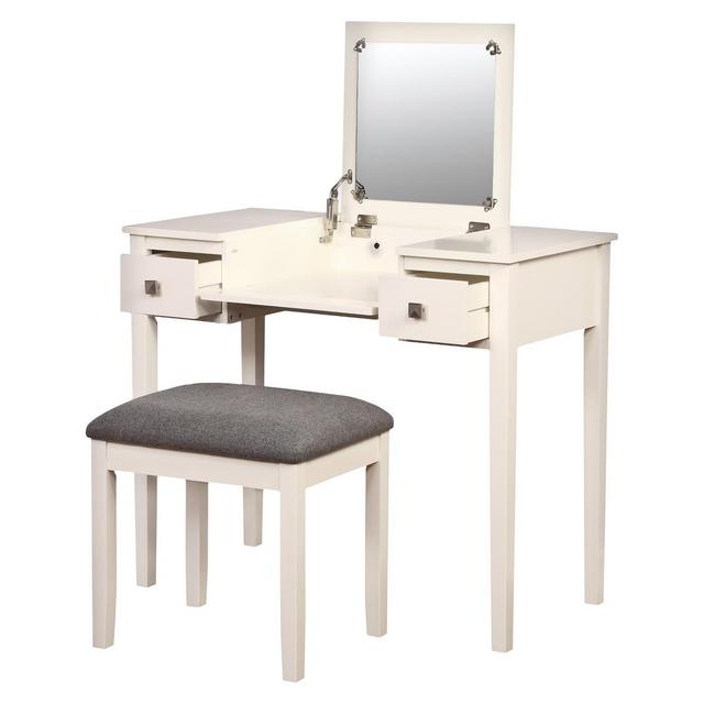 Linon Kayden Vanity Set - White