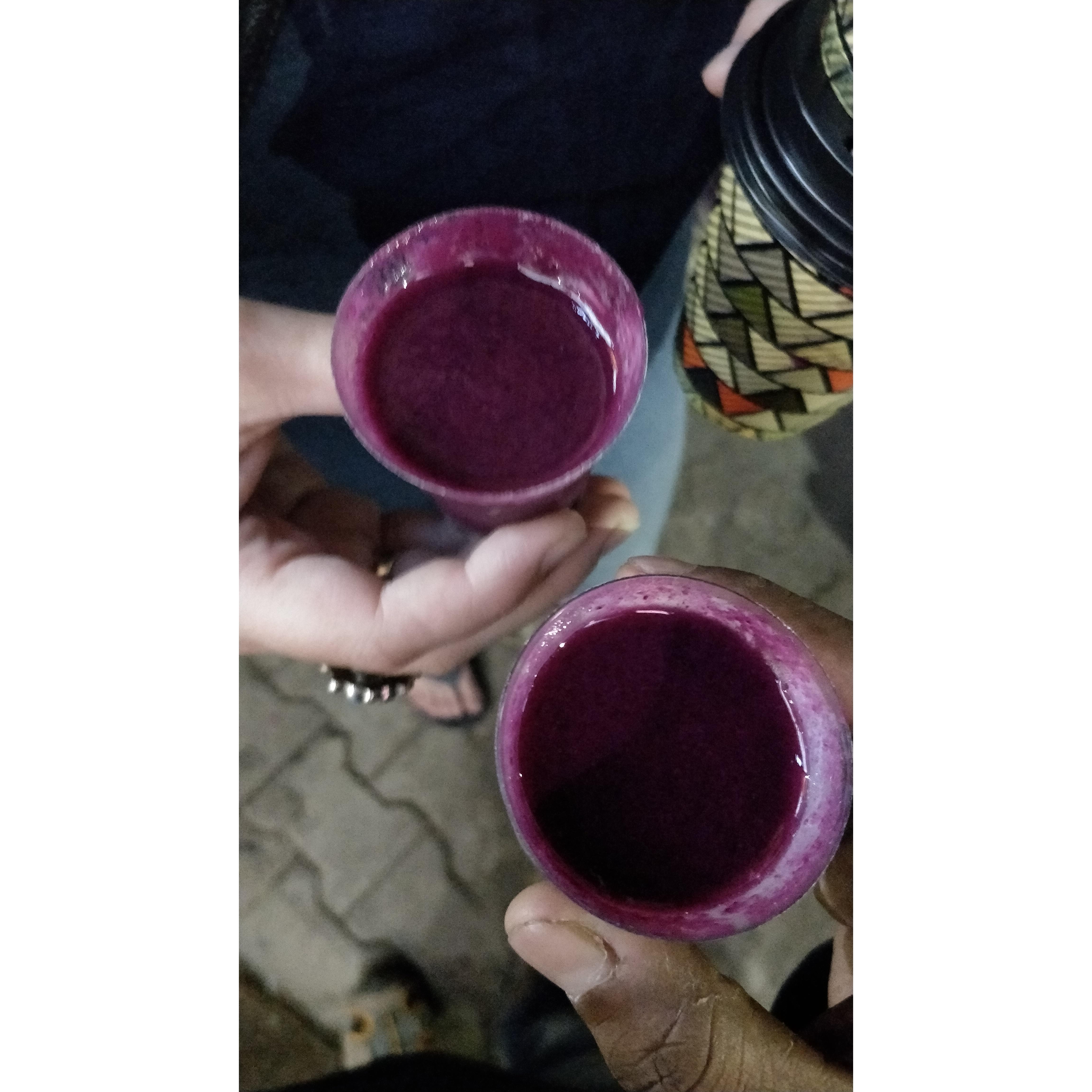 Frozen jamun juice--possibly what we miss most about Pune!