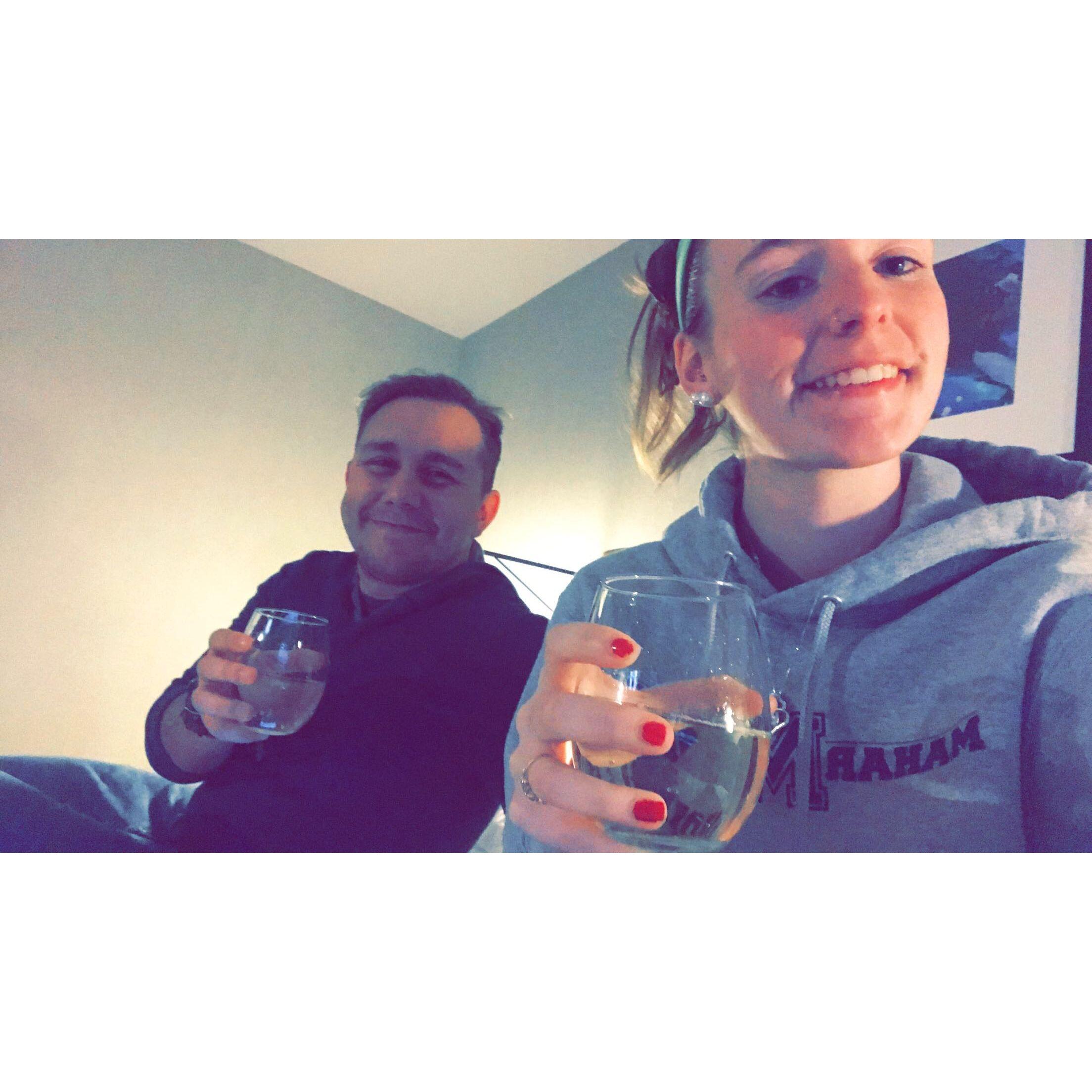 First anniversary in our first apartment!