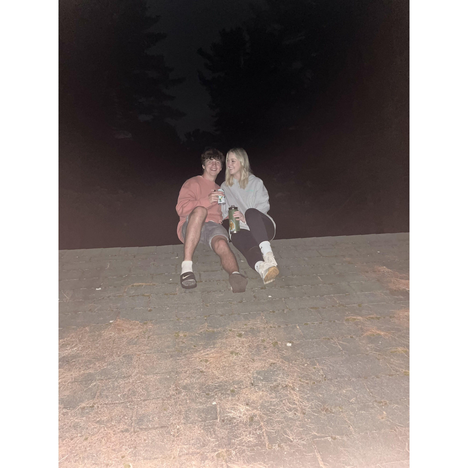 This is one of our first pictures ever taken of us together from the summer we met!