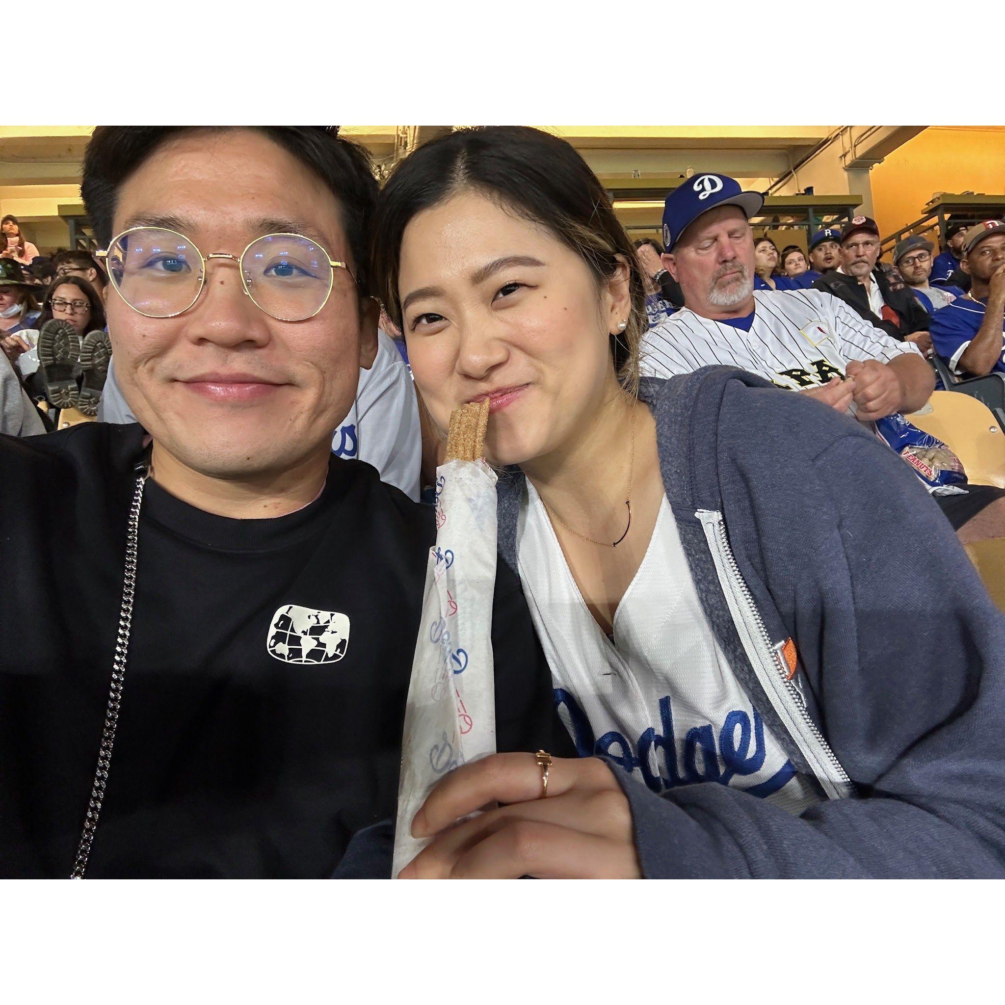 Watched many Dodgers games together...
