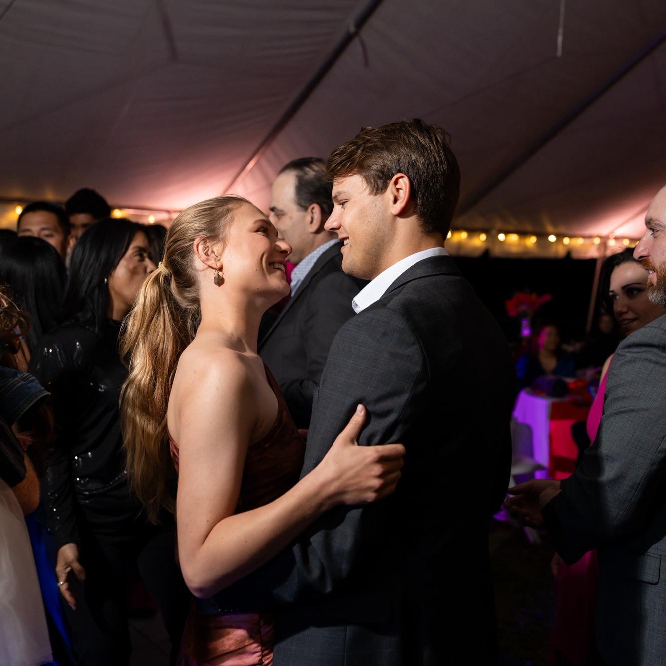 I dragged Ethan out on the dance floor and had such a great time!