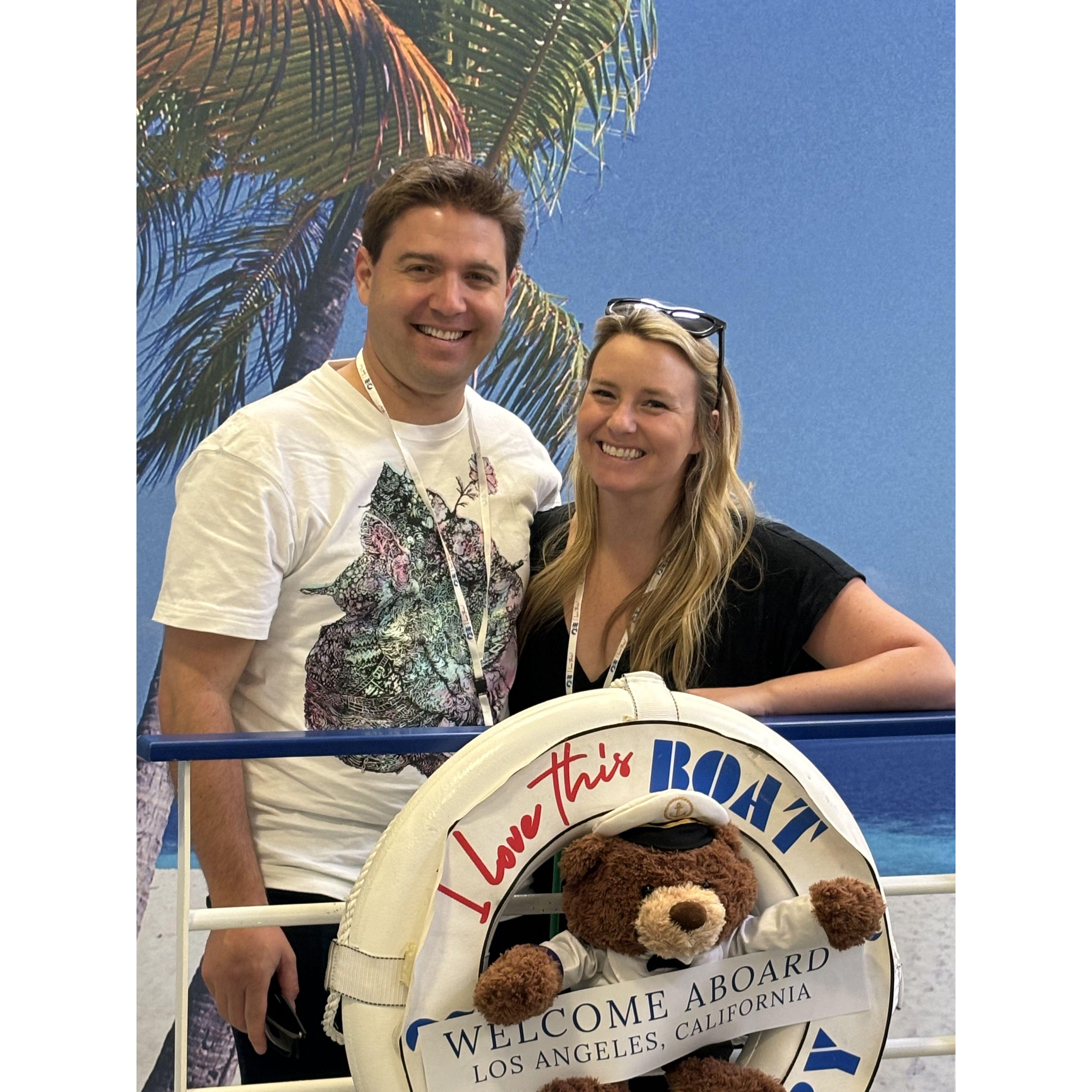 Our first cruise together to Mexico for my Grandma Molly's birthday