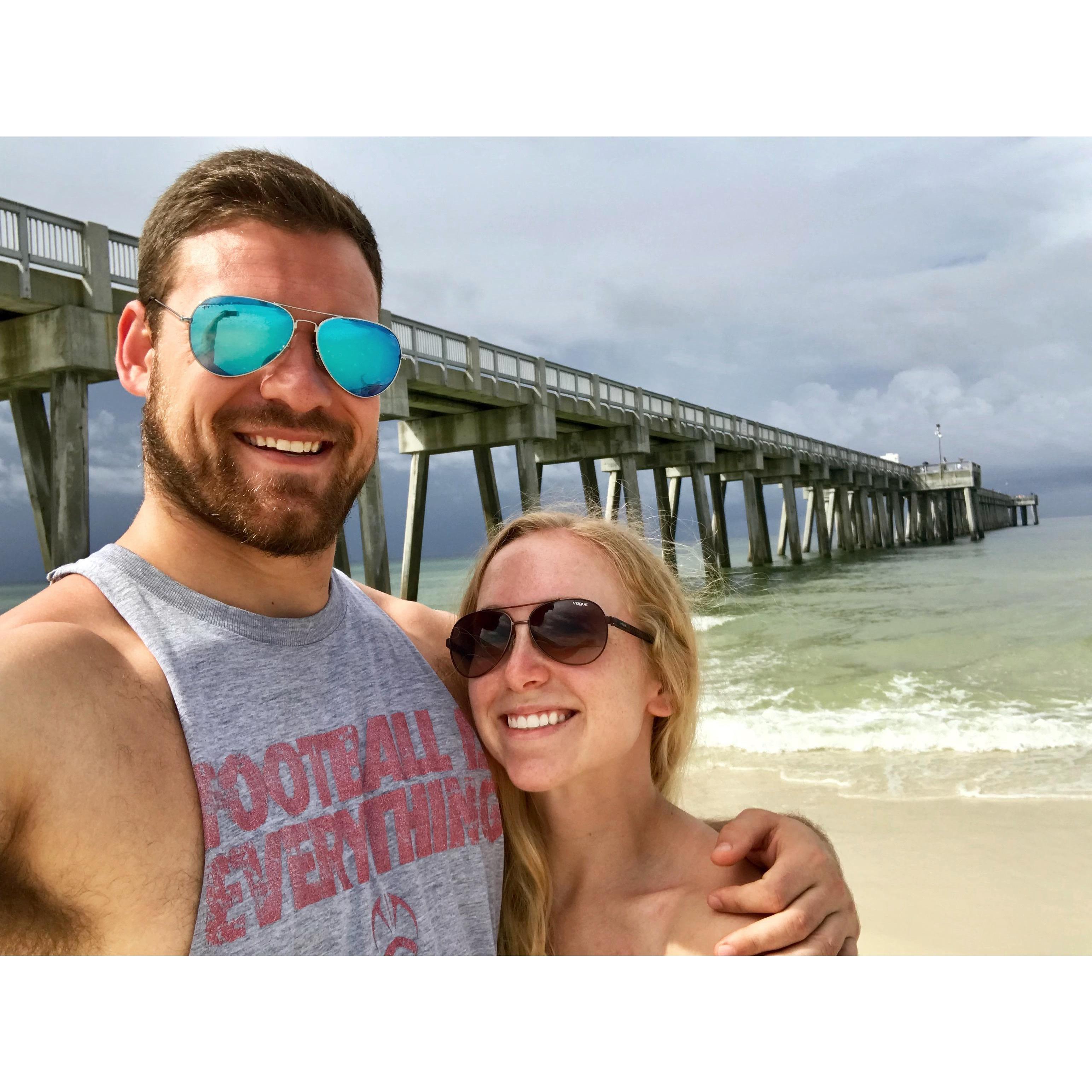 Vacationing in Panama City Beach, FL in 2018.