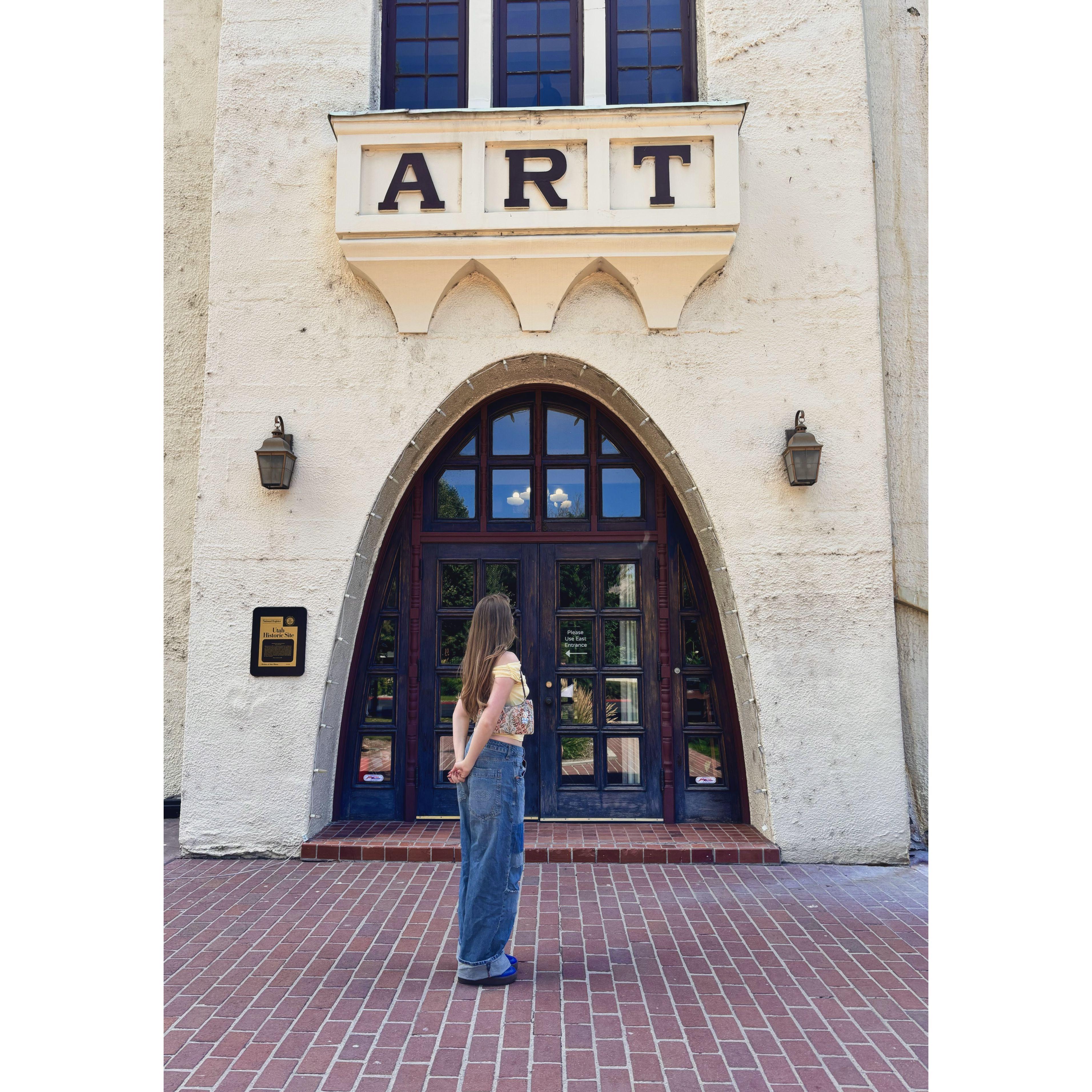 Venue toured and booked. It was only natural we'd get married in a place surrounded by what we love, art.