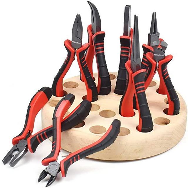 Jewelry Making Pliers 8 Piece Kit with Wood Pallet