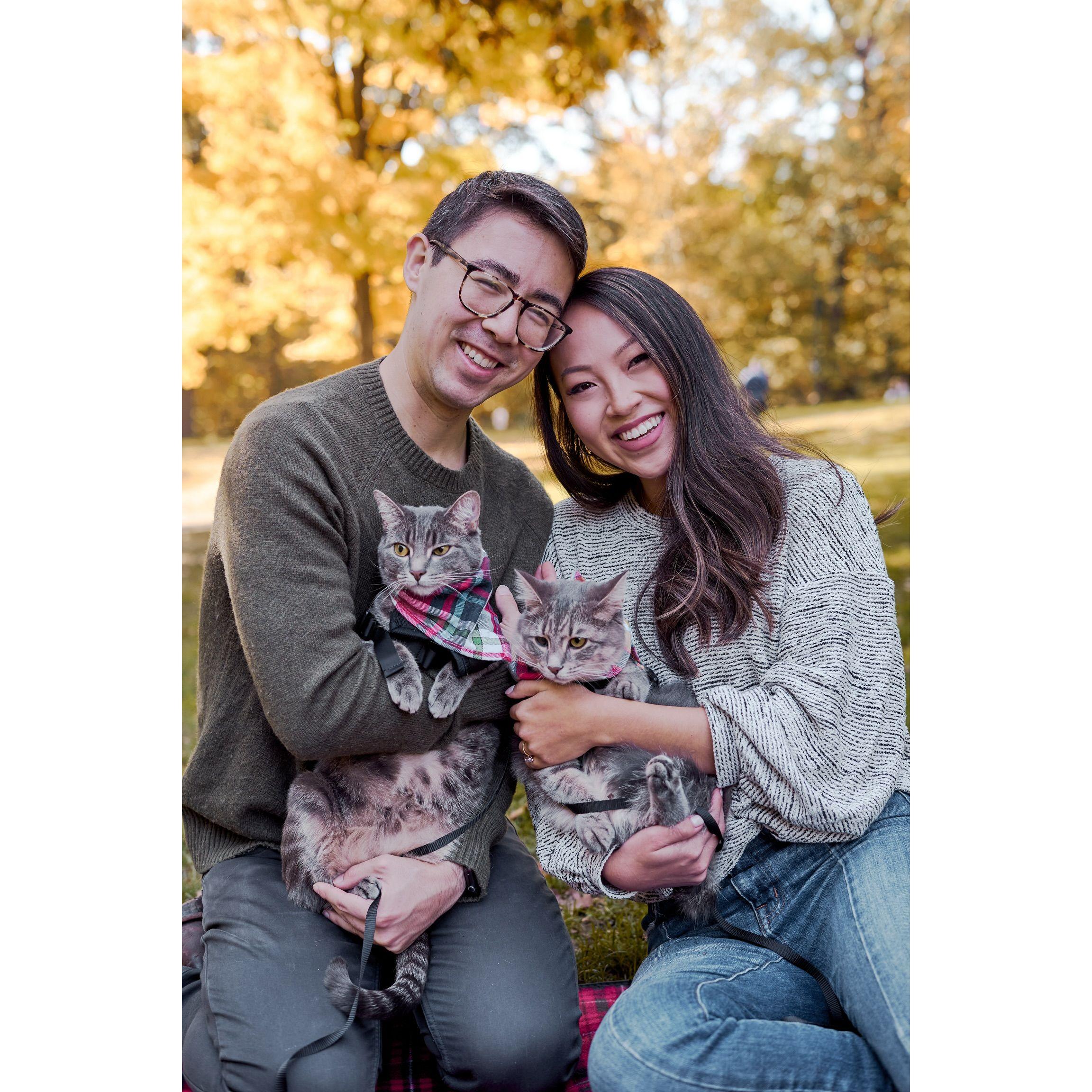 The full family in Central Park - New York, NY