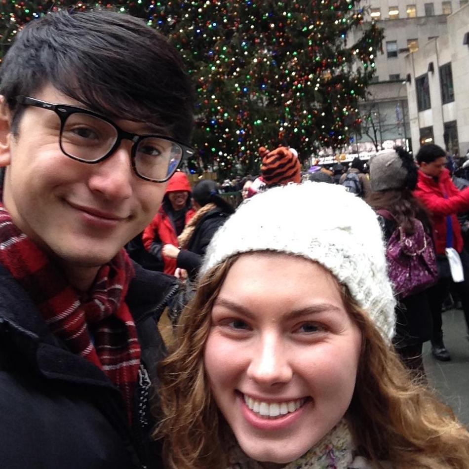 2014: First Christmas in New York together.