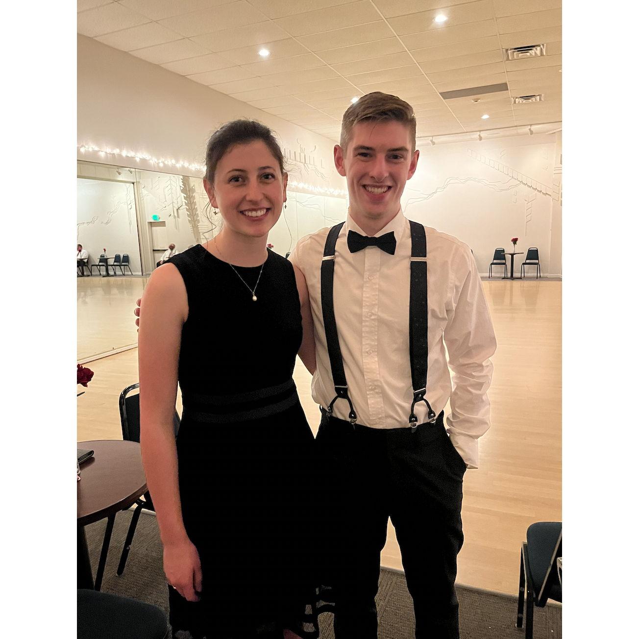 We went to a valentines dance as friends ;) -February 16th