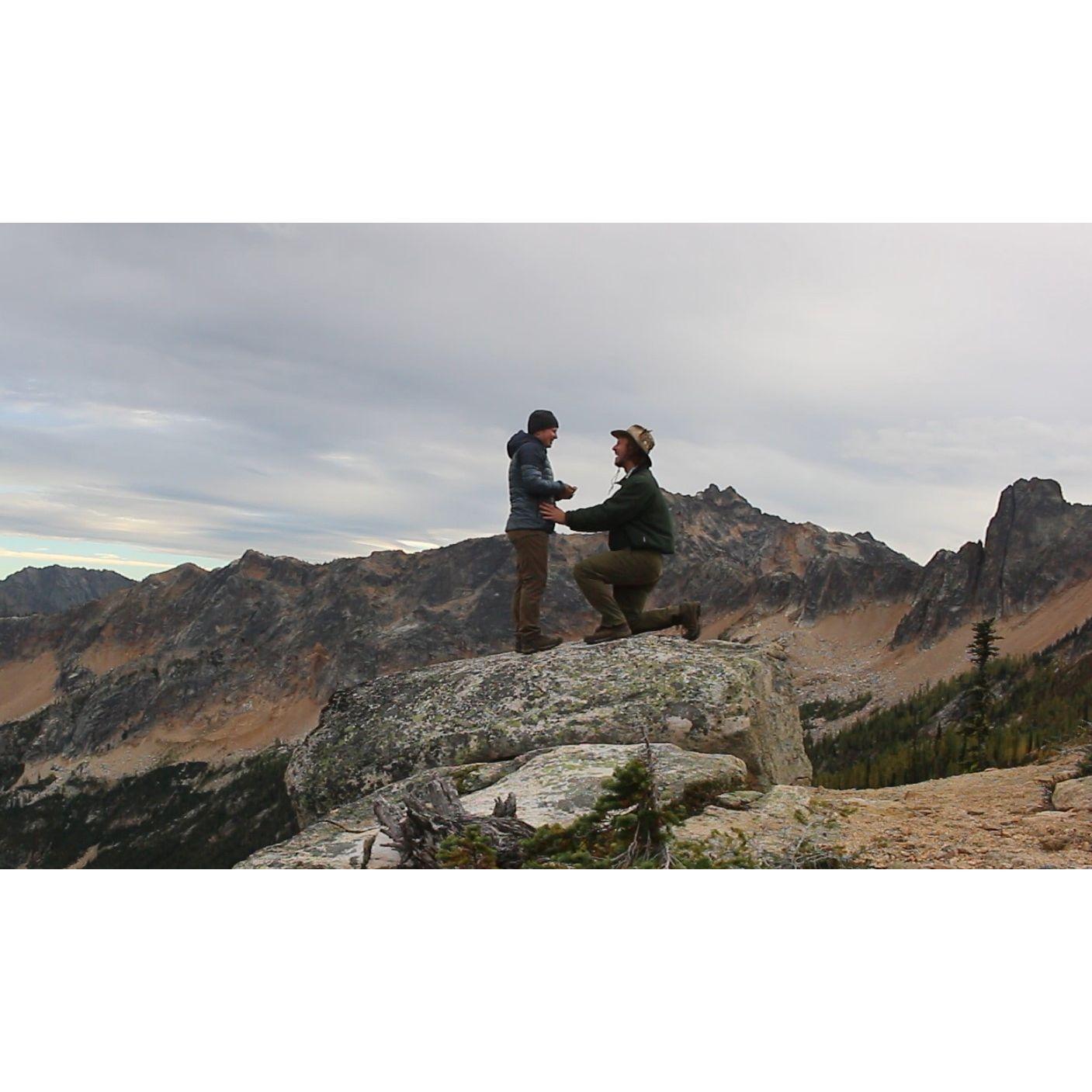 He stumbled over words, she said yes anyway!