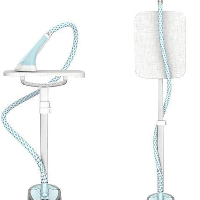 Annmiir Upright Steamer for Clothes 2000W Turbo Boiler Standing Garment Steamer 2L Water Tank 1h Continuous Steam Flat&Hanging Ironing Retractable Rod 10 Modes 30s Fast Preheat for all Fabrics