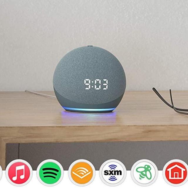 All-new Echo Dot (4th Gen) | Smart speaker with clock and Alexa | Twilight Blue