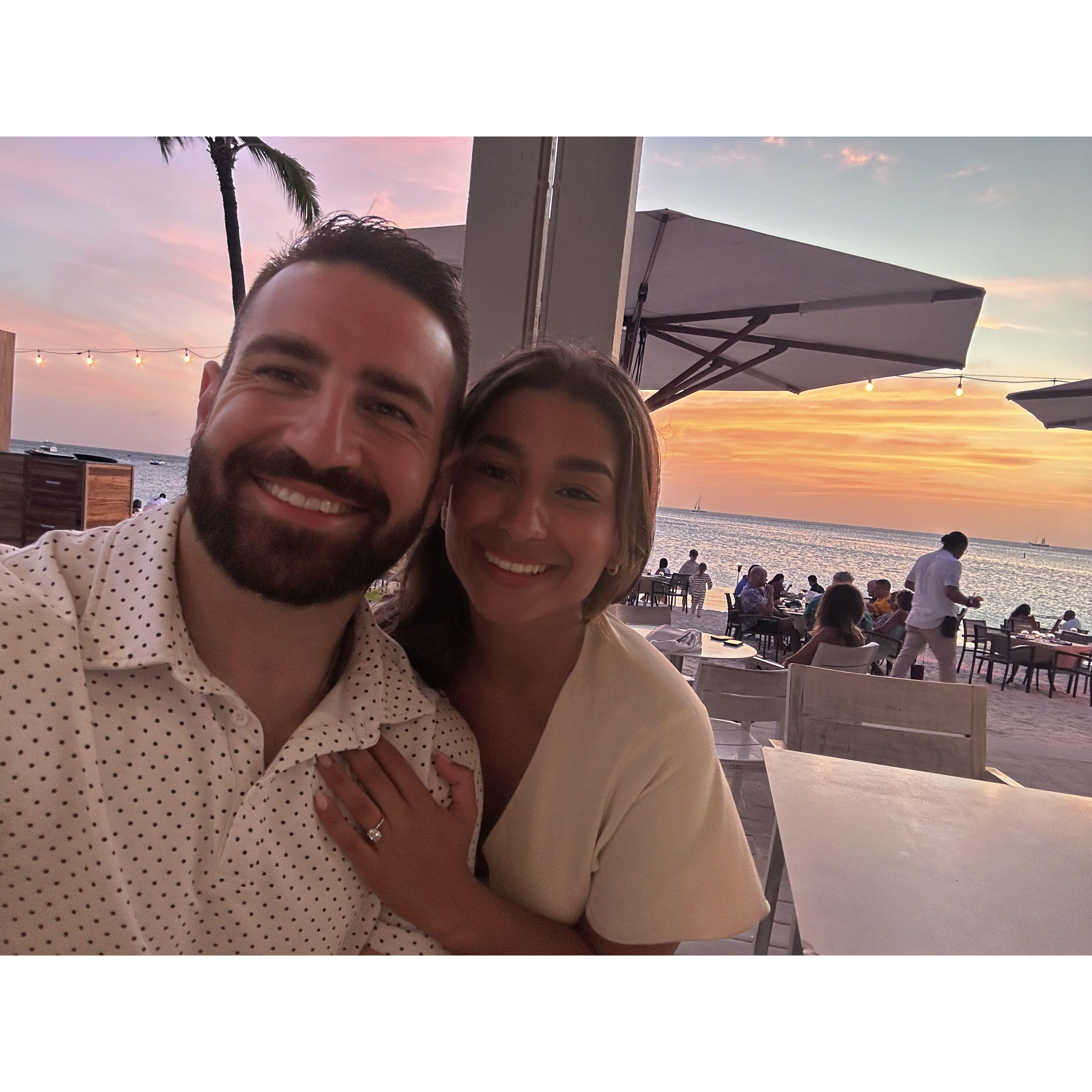 On our "business trip" to Aruba - to scope out hotel and food suggestions