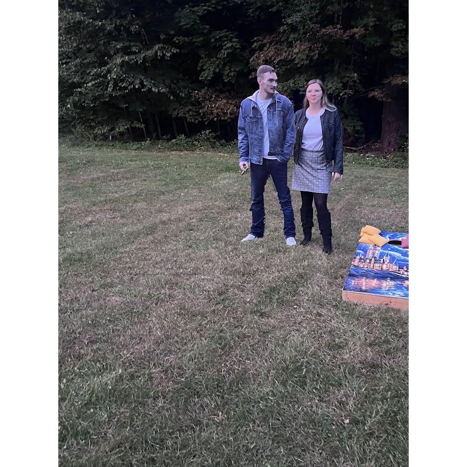 We're terrible about remembering to take pictures together - can you tell it's photoshopped?!