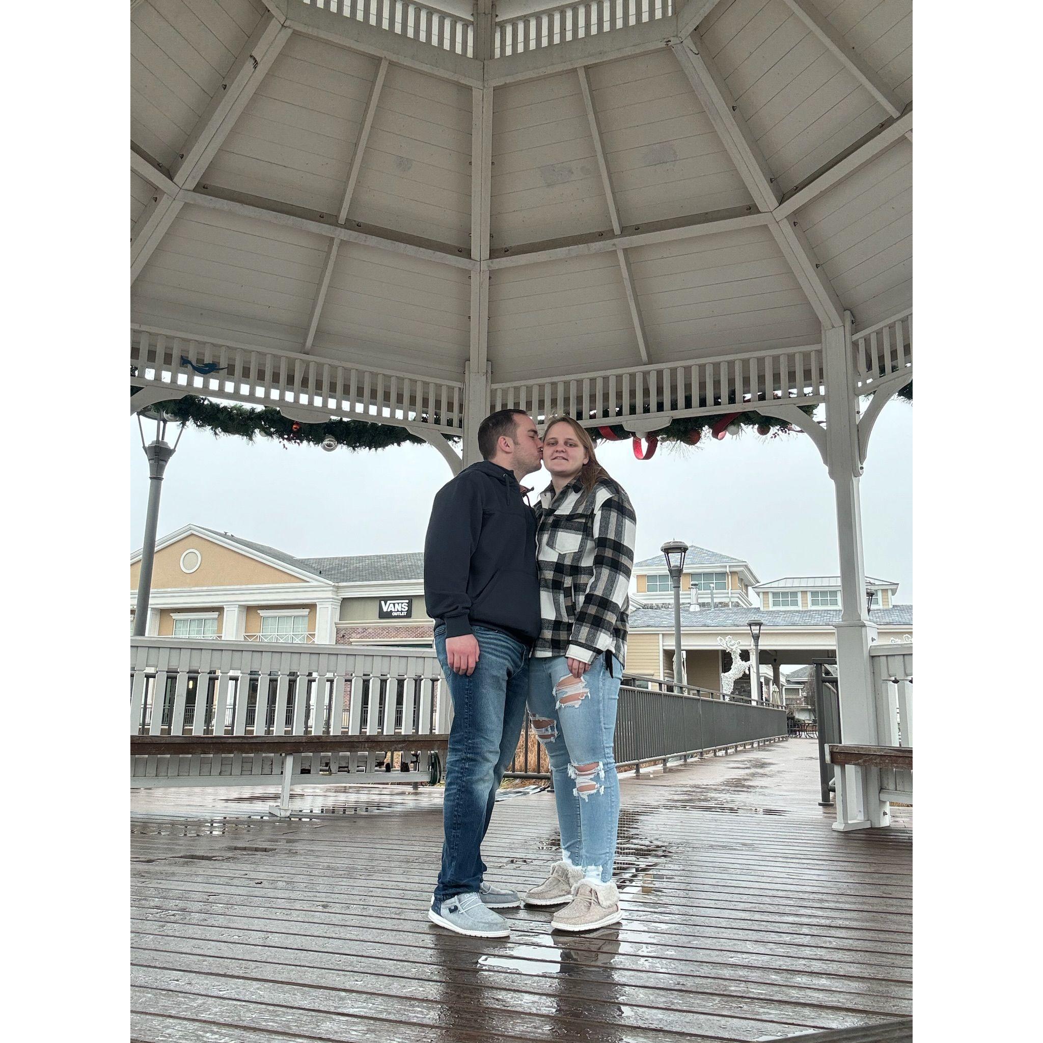 Surprised MK with a trip to VA Beach for Christmas