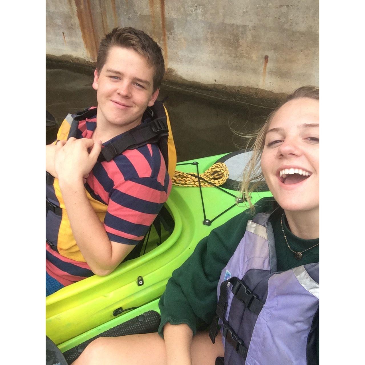 Dev's first trip to Milwaukee to visit Carolyn. We kayaked the Milwaukee River and went to Summerfest! - Summer 2015