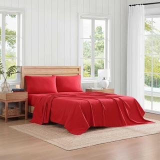 Cotton Percale 4-Piece Sheet Set