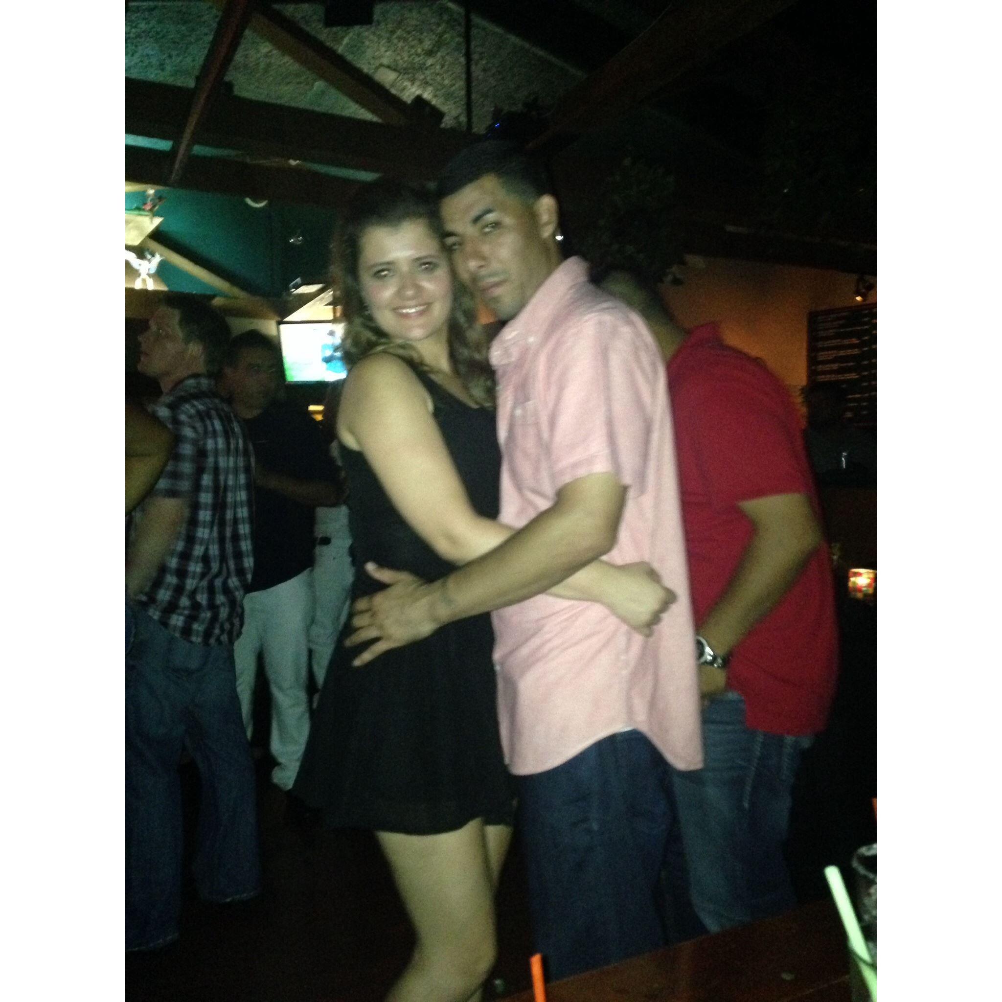 Our first date, Bachata Night.