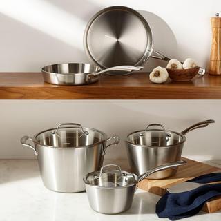 Multiclad Conical TriPly Stainless 8-Piece Cookware Set