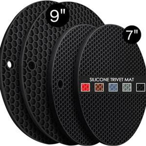 4 Pack Silicone Trivet Mats