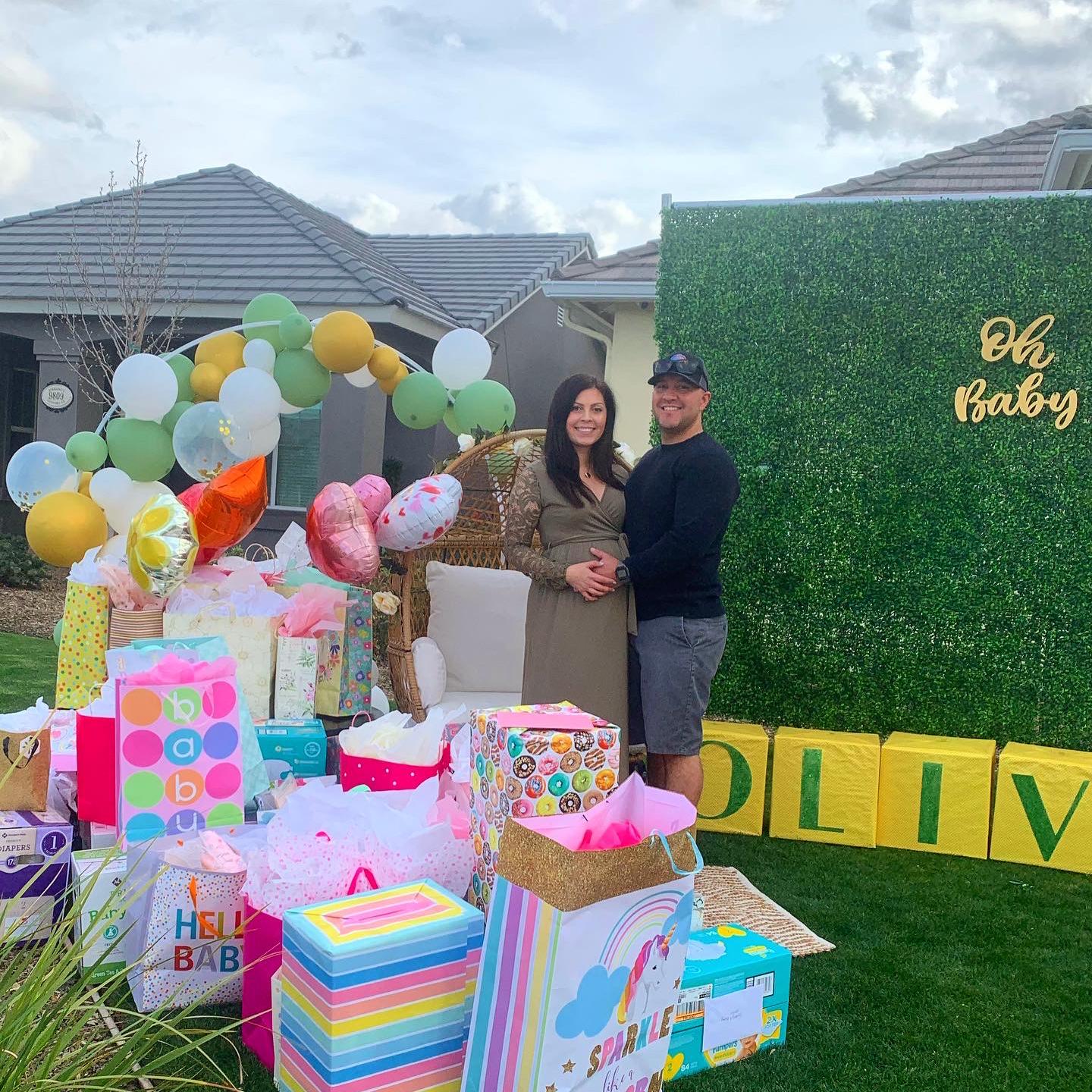 Drive by Baby Shower. Thanks COVID