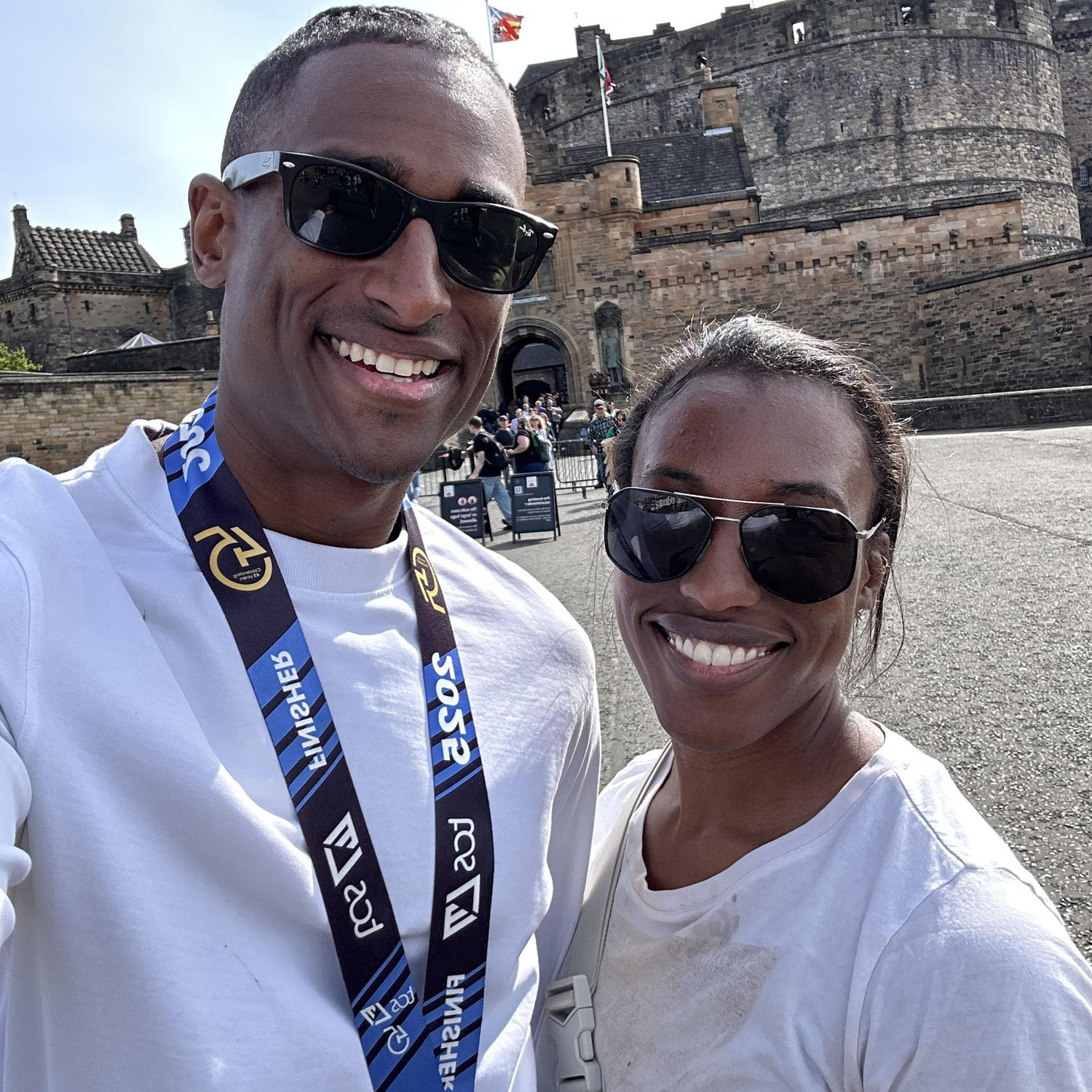 Exploring Edinburgh Castle in Scotland.